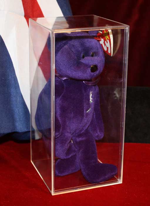 princess diana beanie baby in case