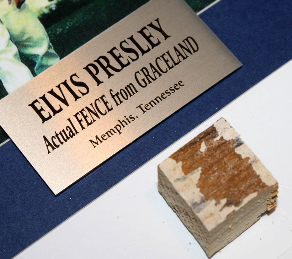 This great Collection includes an Actual Piece of GRACELAND FENCE from