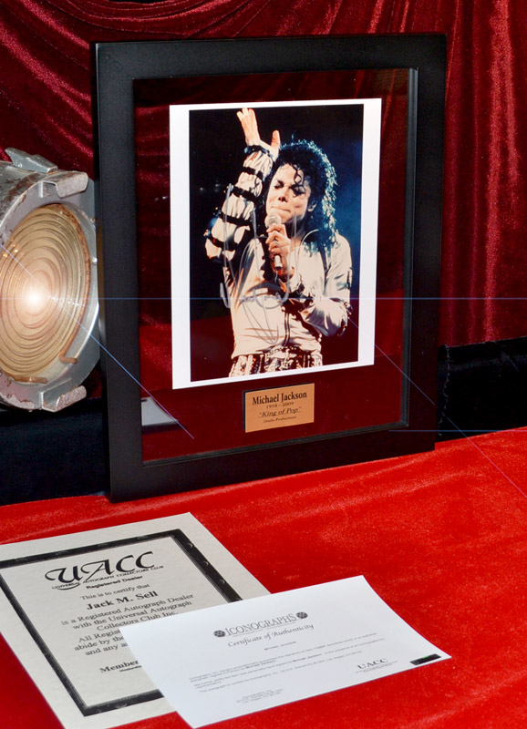 MICHAEL JACKSON Rare Signed Autograph, COA, UACC Registered Dealer