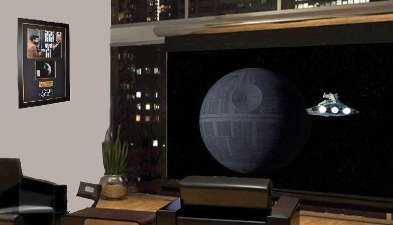 GEORGE LUCAS Signed Rare STAR WARS IV Screen-Used Prop DEATH STAR