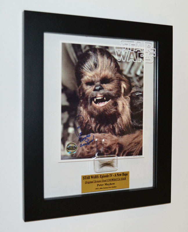 PETER MAYHEW Signed Autograph Prop CHEWBACCA Hair, Death STAR WARS