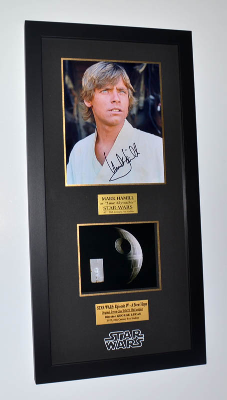 MARK HAMILL Signed Rare STAR WARS IV Screen Used Prop DEATH STAR