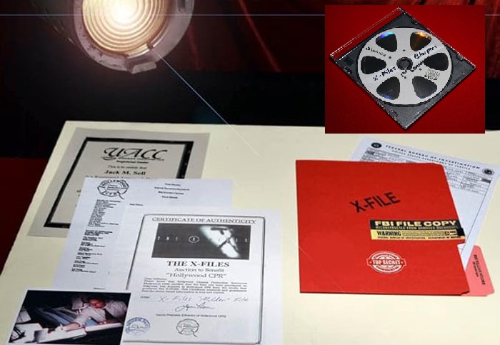 Rare X-FILES DAVID DUCHOVNY Mulder Screen-Used Prop FBI File, COA